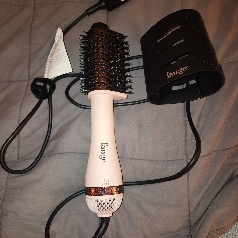 L'ANGE HAIR Le Volume 2-in-1 Titanium Blow Dryer Brush with Storage Cover